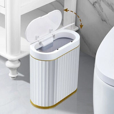 Home Use Kunststoff Badezimmer Mülleimer 7Es Weiß