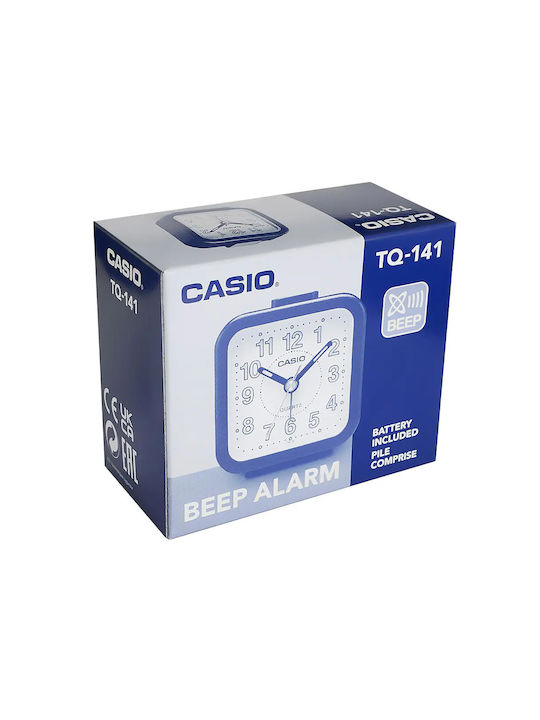 Casio Επιτραπέζιο Ρολόι με Ξυπνητήρι TQ-141-4E