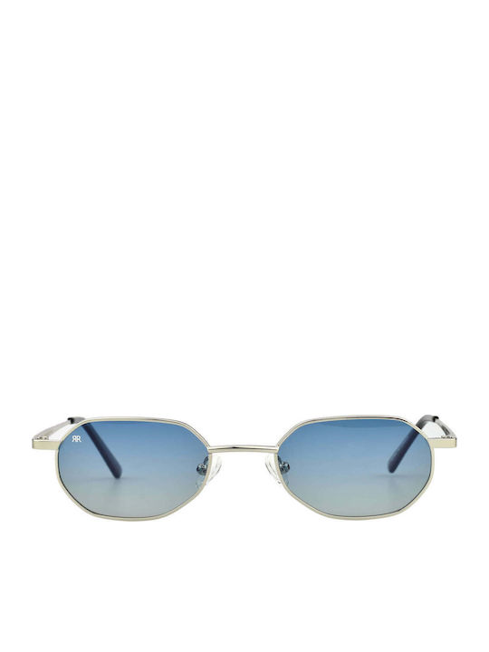 Red Raven Nico Unisex Sunglasses with Light Blue Metal Frame and Light Blue Polarized Lens rd--53053275046222