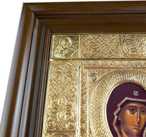 Panagia Elaeovrytissa Copy of Miraculous Icon Authentic Product of Vatopedi Monastery Holy Great Monastery Vatopedi 030401000012 41 X 34 Cm