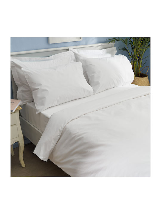 Charalambidis Textiles Duvet Cover Double 200x240 Salonica White