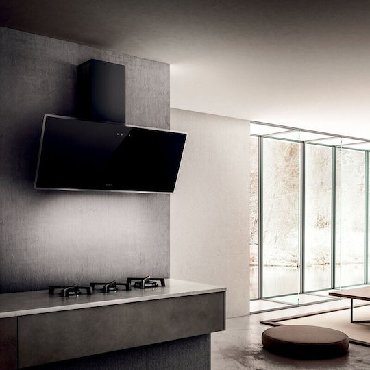 Elica Shire BL/A/90 Chimney Vent Hood 90cm Black