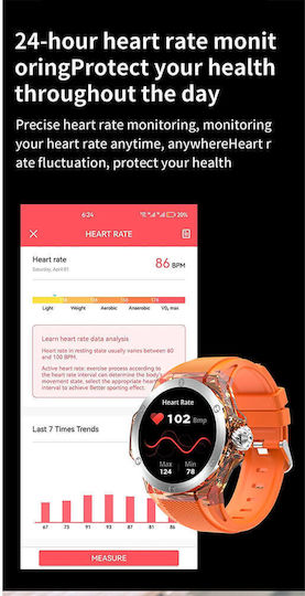 Microwear TK20 Smartwatch (Orange)