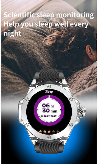 Microwear TK20 Smartwatch mit Pulsmesser (Black)