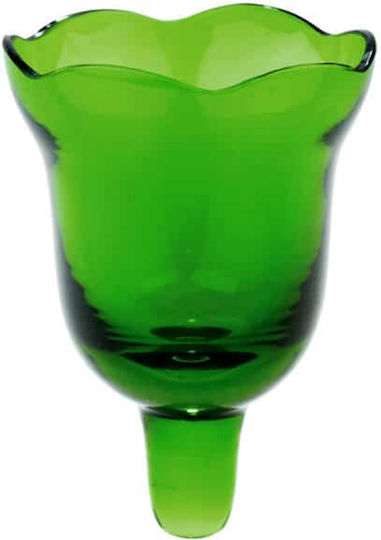 Candle Cup Blown Glass Handmade 3 Different Shades Dimension 12.5 X 11.2 Cm