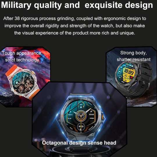 Microwear K62 Smartwatch with Heart Rate Monitor (K62 Orange)
