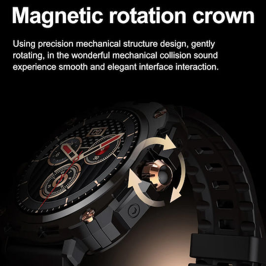 Microwear Ak71 Smartwatch (Μαύρο)
