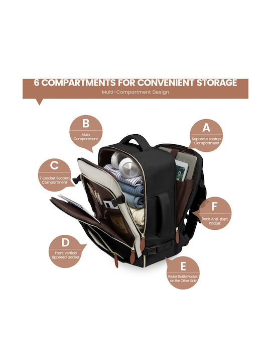 Lovevook Backpack Αδιάβροχο 40lt Μαύρο