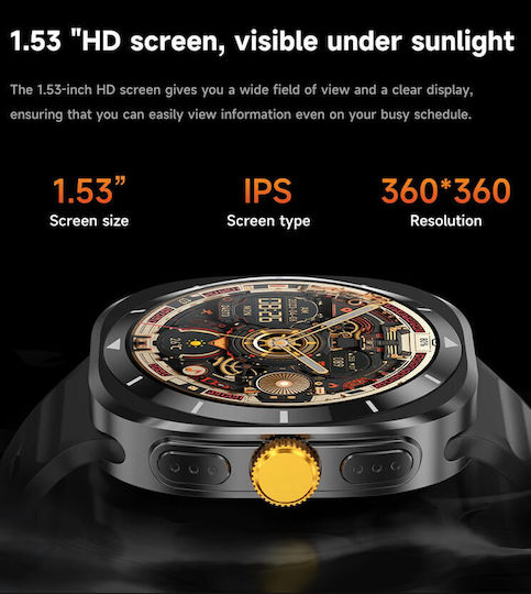 Microwear F7 Smartwatch (Schwarz)