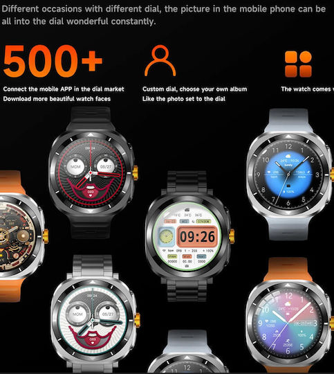 Microwear F7 Smartwatch (Schwarz)