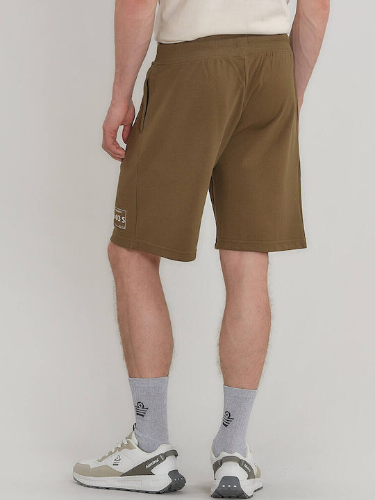 Men's Athletic Shorts Dk Olive/white