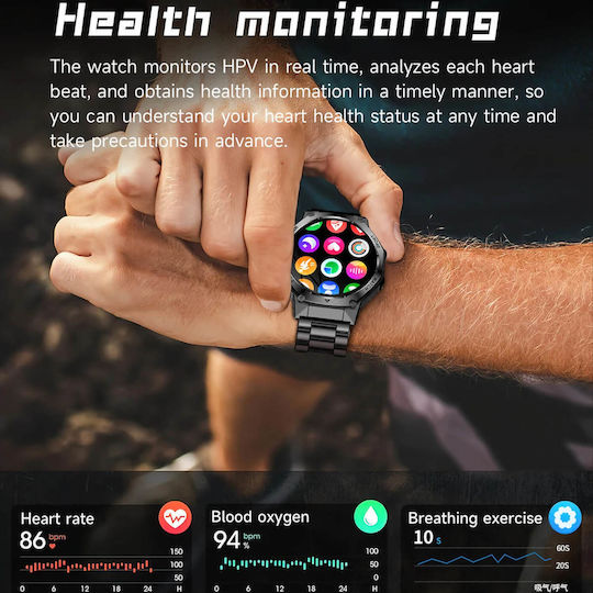 Microwear AK82 Smartwatch (Silber)