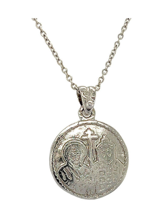 Xryseio Anhänger Kinder Amulett Konstantinato aus Weißgold 14K KN1121