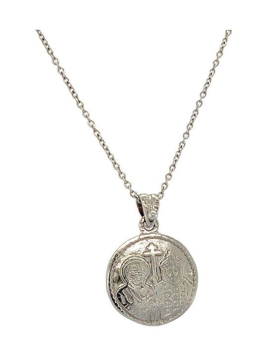 Xryseio Anhänger Kinder Amulett Konstantinato aus Weißgold 14K KN1121