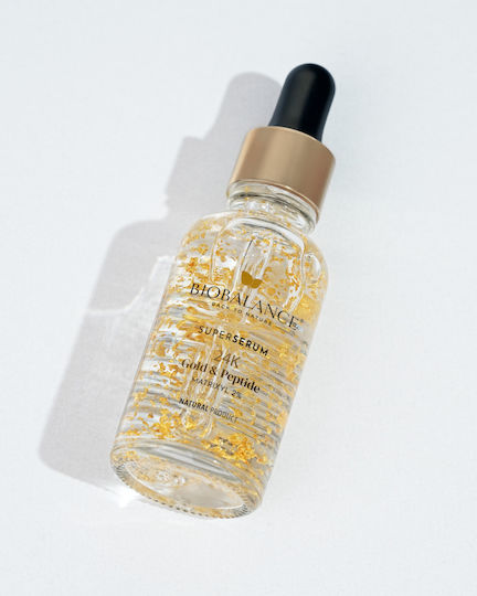 Alpaya Dermaceuticals Super Serum 24K Gold Serumul Anti-îmbătrânire pentru Ochi cu Peptide pentru Strălucire 30ml
