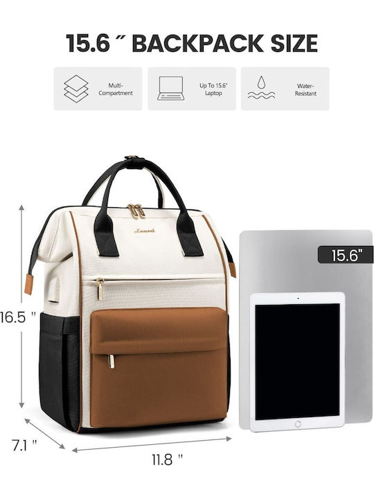 Lovevook Waterproof Backpack Backpack for 15.6" Laptop Brown MB2146