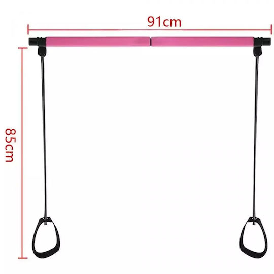Portable Μπάρα Pilates Ροζ