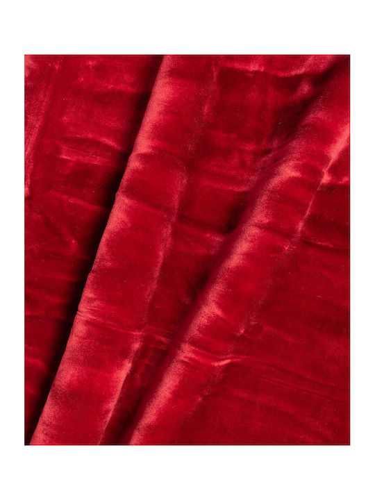 Silk Fashion Κουβέρτα Βελουτέ Μονή 160x220εκ. Κόκκινο