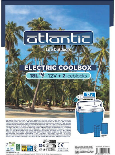 Atlantic Електрически Преносим Хладилник 18л 12V Син