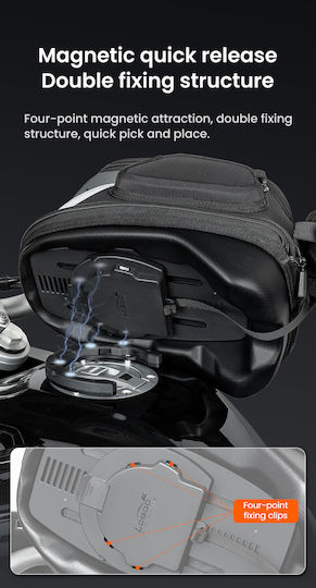 Loboo Tank Bag Μοτοσυκλέτας με Tanklock