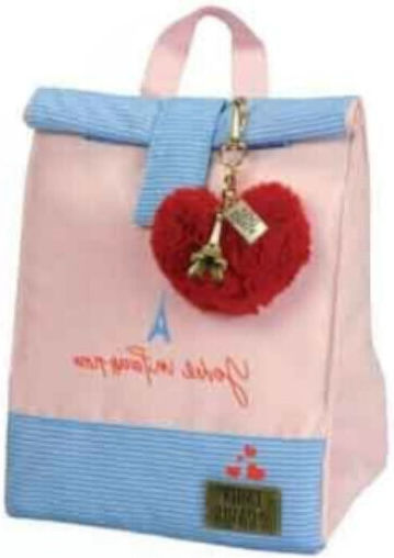 Gim Emily In Paris School Insulated Shoulder Lunch Bag Pink 20 x 17 x 21cm