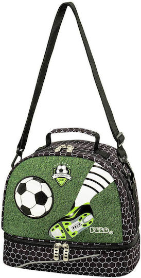 Polo Kid’s Fun School Insulated Backpack Lunch Bag 6 L Black Football 26x15x24cm Football