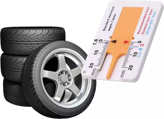 Tire Wear Indicator – Tread Depth Gauge 0-20mm Pocket Size