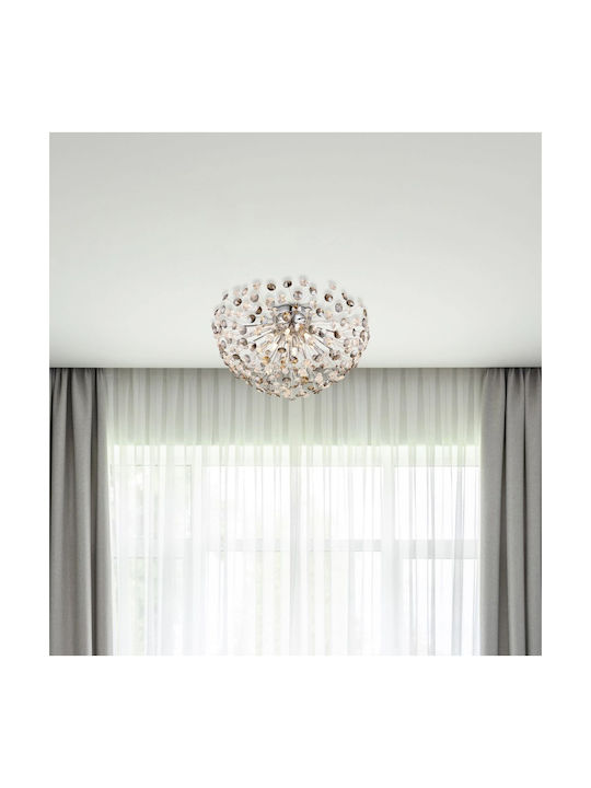 Globo Lighting Πλαφονιέρα Οροφής Διάφανη με Ενσωματωμένο LED