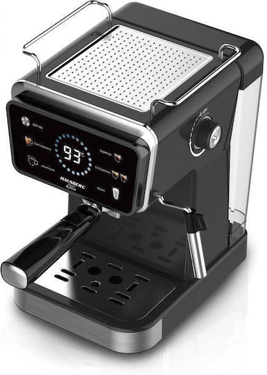 Hausberg Automat de Espresso 1350W Presiune 20bar pentru Cappuccino Argintie HB3730IN