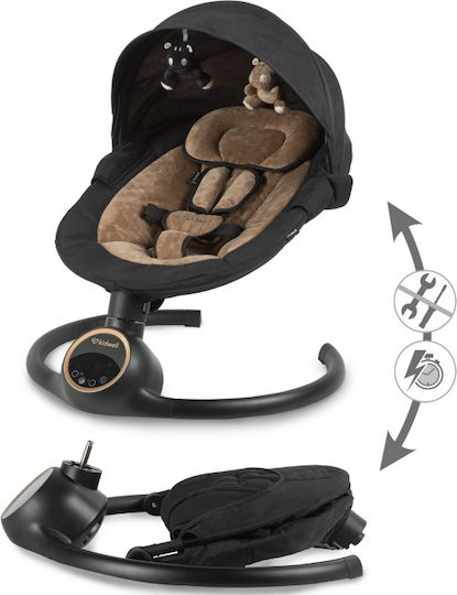 Kidwell Electric Baby Relax Swing Reve Black Gold for Child up to 9kg