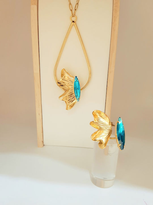 W'el Woman's Elegance Κολιέ από Επιχρυσωμένο Ατσάλι W'el Woman's Elegance Κολιέ από Επιχρυσωμένο Ατσάλι