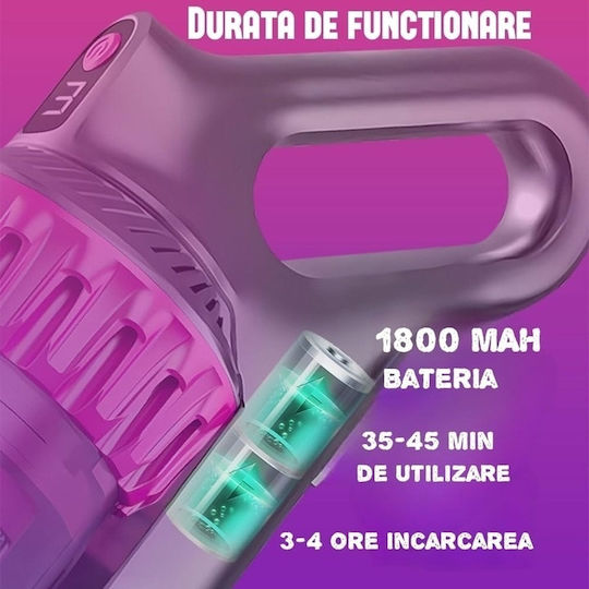Reîncărcabilă Aspirator 2 în 1 Stick & De Mână Neagră D6T0VY3BM