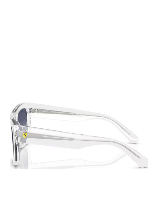 Ray Ban Unisex Sunglasses with Transparent Frame and Grey Gradient Lenses RB2217M F7064L
