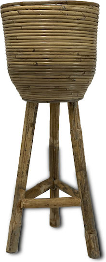 Κασπώ 100% Φυσικό Rattan Stripe Πόδια Κασπώ 100% Φυσικό Rattan Stripe Πόδια