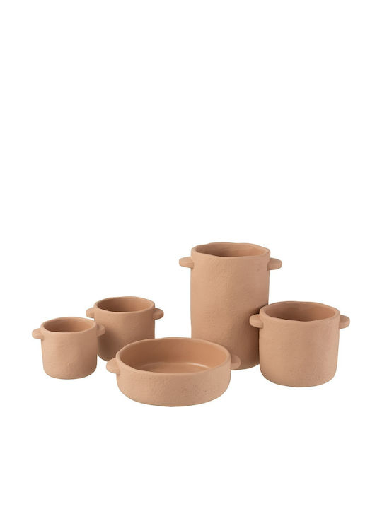 Pflanzentopf Gustave Flat 27,50x32x8 Offenes Beiges Beton Jolipa