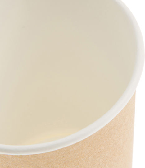 Еднократни Хартиини Крафт Чаши 12oz 360ml Двойна Стена 10x25 Бр