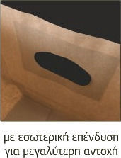Хартиена Чанта Крафт Гладка Хуфта 22x10x28 250бр