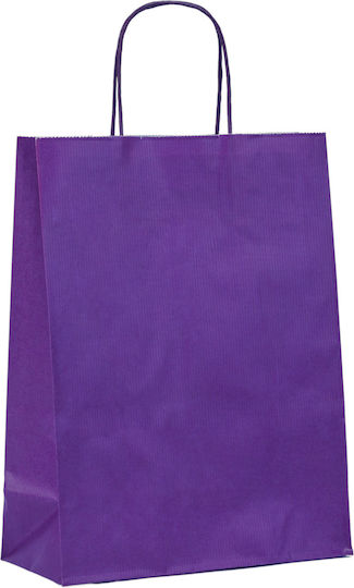 Paper Bag Purple Twisted Premium 27x12x37 250pcs