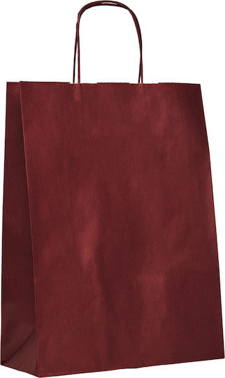 Paper Bag Burgundy Twisted Premium 36x12x41 150pcs