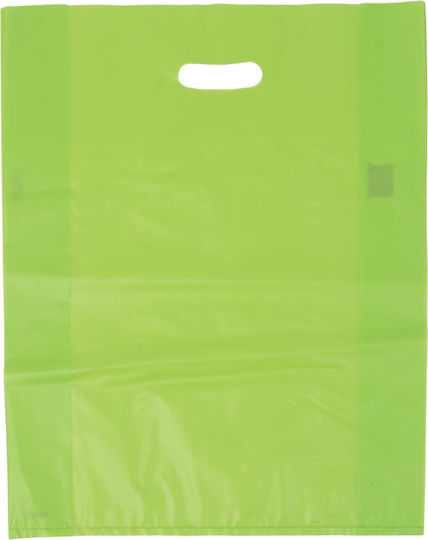 Kunststoff Plastiktüte Grün D-Cut 30x40 20kg