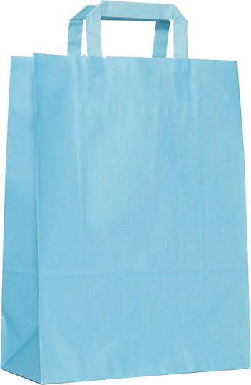 Papier Plastiktüte Siel Hellblaue Plaké 32x17x45 300 Stück
