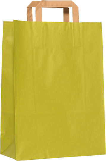 Pungă de Hârtie Verde Plată 18x8x24 600 Bucăți