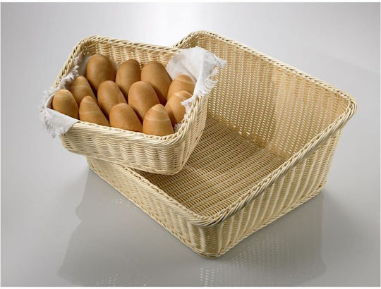 Καλάθι Ψωμιού Rattan Επικλινές 51x47x13/25cm 536