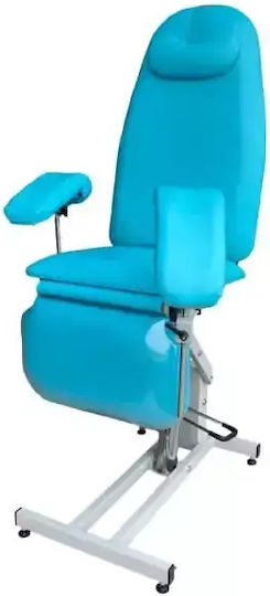 Blood Drawing Chair for Endovaginal Sampling Light Blue