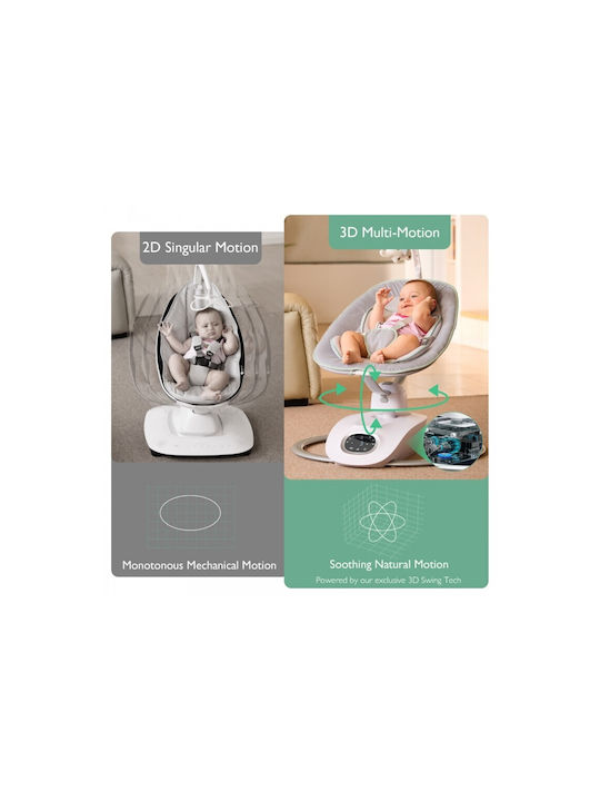 Momcozy Electric Relax pentru Bebeluși Leagăn Gri