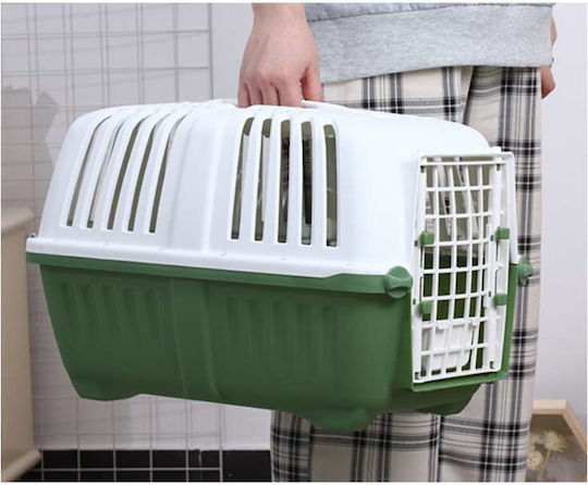 Green Dog Transport Cage 58x37x37.1cm