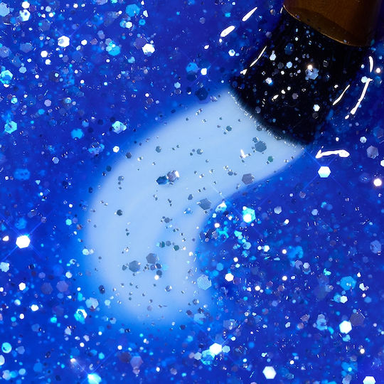 Cupio Glitter Neon Bauherren-Gel Falsche Nagelgel Blue Energy 15ml