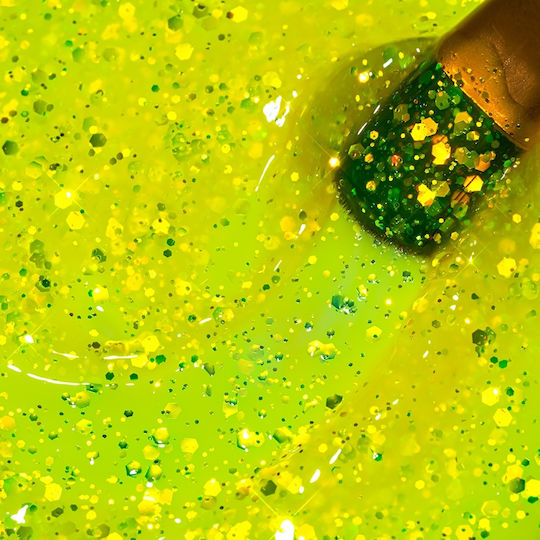 Cupio Glitter Neon Nail Gel Sweet Lime 15ml