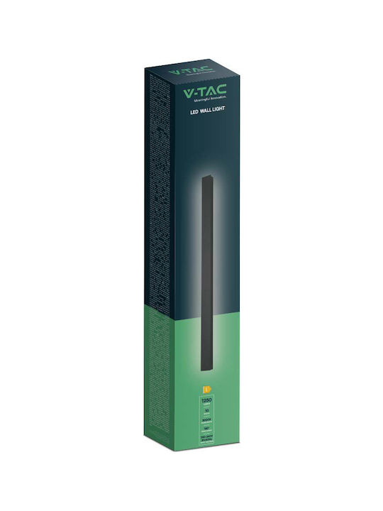 V-TAC Επιτοίχιο Γραμμικό Φωτιστικό LED IP65 10W με Θερμό Λευκό Φως 51x6x5εκ.