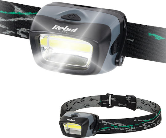 Vipow Lanternă Frontală LED cu Luminozitate Maximă 120lm Negru